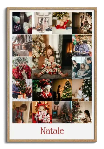 Collage di Natale: Famiglia, Amici e Regali