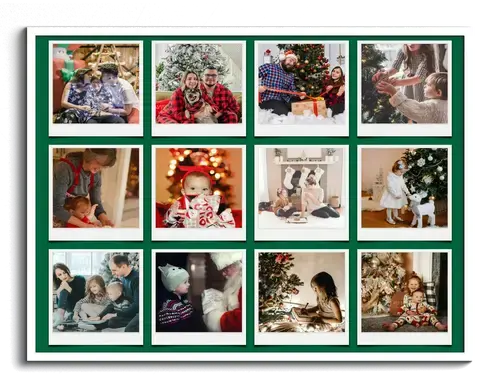 Collage fotografico di Natale con testo