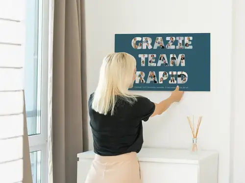 Collage Personalizzata "Grazie Team Rapid"