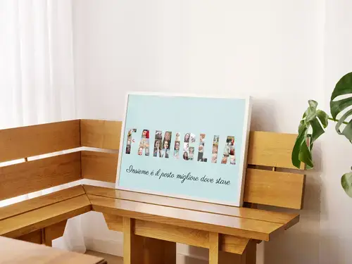 Collage Foto Familiare Personalizzata