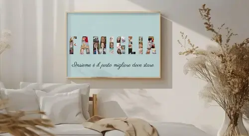 Collage Foto Familiare Personalizzata