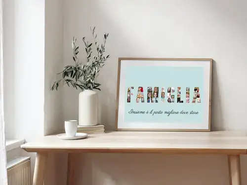 Collage Foto Familiare Personalizzata