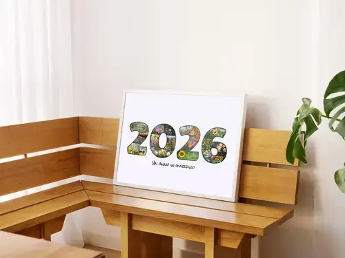 "Gartenmomenti: Collage Anno Verde Personalizzabile"