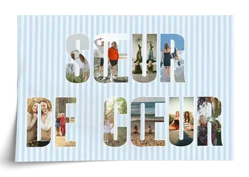 Collage photo Meilleure sœur personnalisée