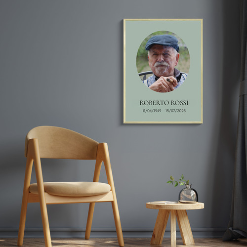 Crea la tua cornice commemorativa personalizzata e ricorda chi ami