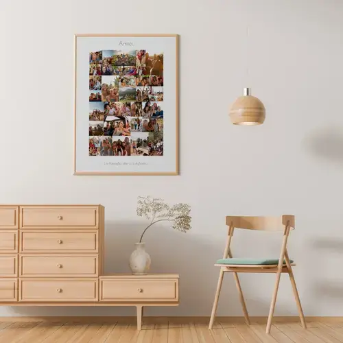 Collage Foto Amici, Stile Selvaggio, Verticale
