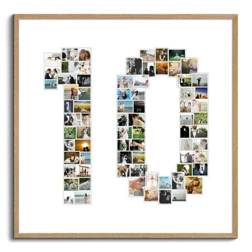 Crea una Collage Fotografiche "10" per il tuo Anniversario o Evento Speciale