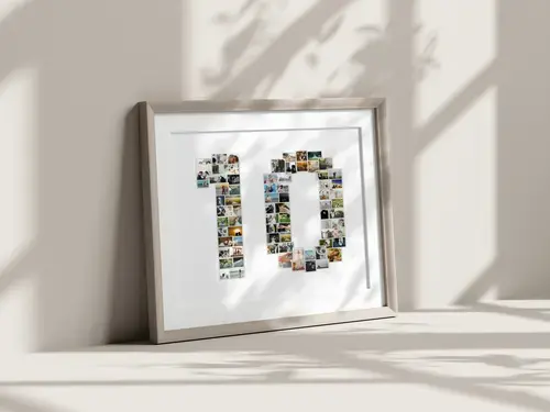 Collage Fotografica "10" Personalizzabile
