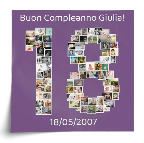 Crea la tua Collage di Foto a Forma di Numero 18: Sorprendi con un Regalo Unico! Crea la tua Collage di Foto a Forma di Numero 18: Sorprendi con un Regalo Unico!