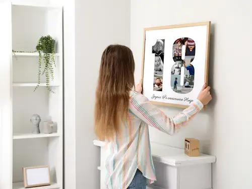 Collage Numérique 18e Anniversaire Personnalisable