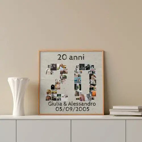 Collage Numero 20 Personalizzabile per Occasioni
