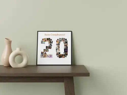 Collage Numero 20 Personalizzabile per Occasioni