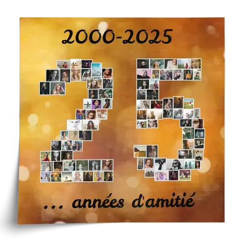 Photos en Chiffre 25 personnalisable