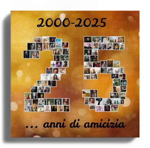 Collage Fotografie "25" Personalizzabile