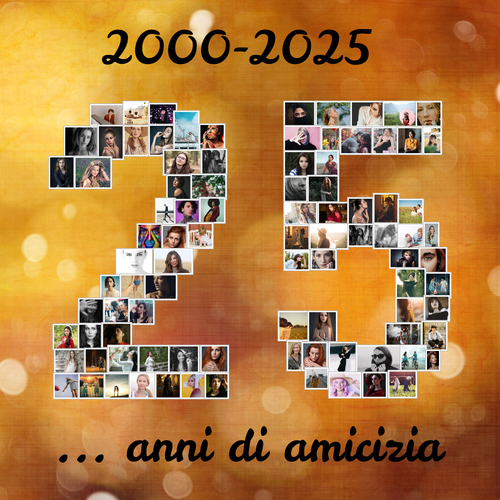 Crea la tua Collage 25 con foto per Anniversario o Evento Speciale