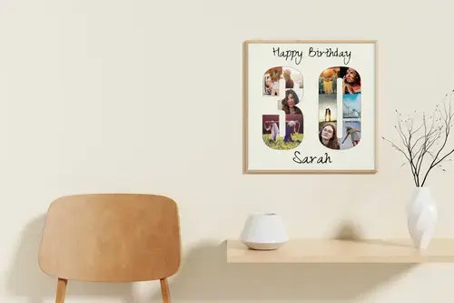 Collage de Photos en Forme de 30