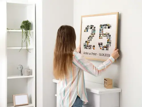 Zahlen-Fotocollage Poster als Download