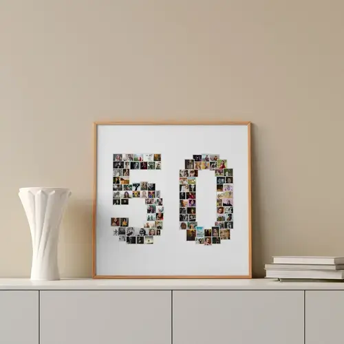 Fotocollage Zahl Design - individuell anpassbar