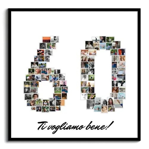 Collage di 60 Compleanno Personalizzabile