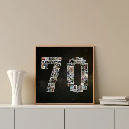 Collage 70ème Anniversaire - Personnalisable