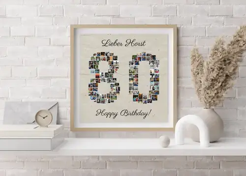 Zahlen-Collage 80: Individuell anpassbar