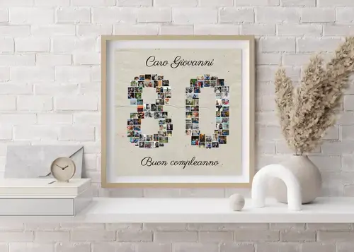 Collage Piazza Numero 80 Personalizzabile