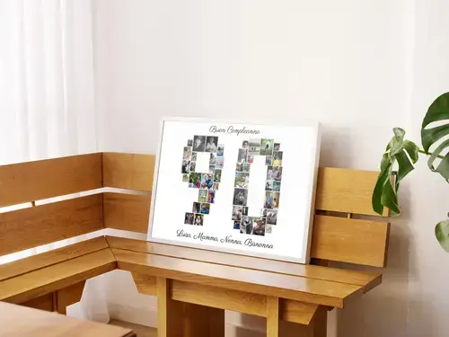 Collage "90" con Foto Personalizzabili
