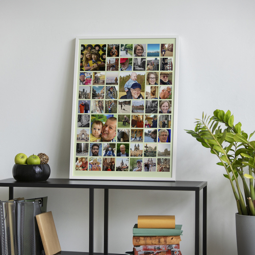 Erstelle dein individuelles Familienposter mit hervorgehobenen Kinderfotos