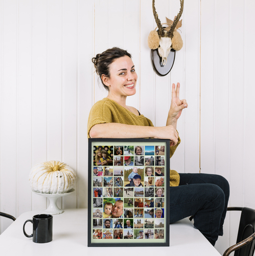 Erstelle dein individuelles Familienposter mit hervorgehobenen Kinderfotos