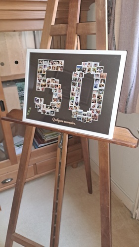 Foto del cliente Alain per la recensione Stampa Fotocollage Poster con cornice (legno, bianco) 40x30cm