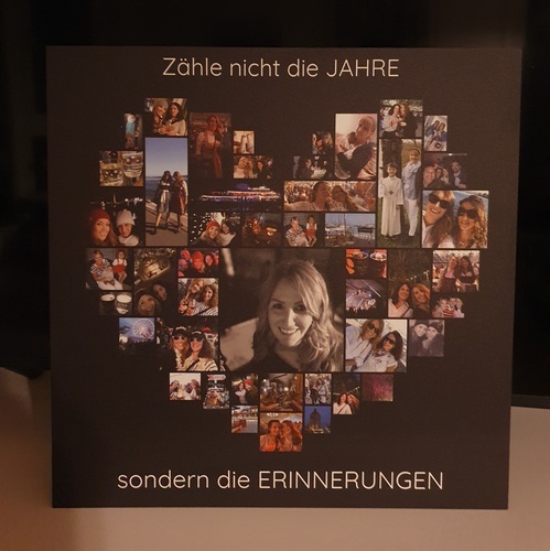 Photo du client Birgit pour l'évaluation Impression Photocollage Mousse rigide 40x40cm