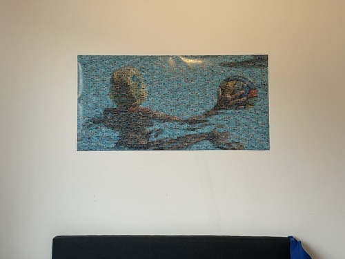 Photo du client Chantal pour l'évaluation Impression Photomosaïque [En ligne] Affiche 100x50cm