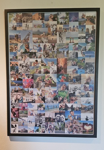Photo du client Franziska pour l'évaluation Impression Photocollage Affiche encadrée (bois, noir) 50x70cm