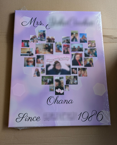 Photo du client Ramona pour l'évaluation Impression Photocollage Toile 40x50cm