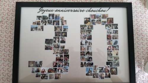 Kundenfoto von Sarah für Bewertung Druck Fotocollage Poster gerahmt (holz, schwarz) 30x21cm