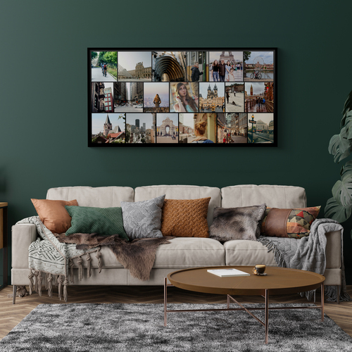 Fotocollage für Ihre Urlaubsfotos – extrabreites Format 100x50cm