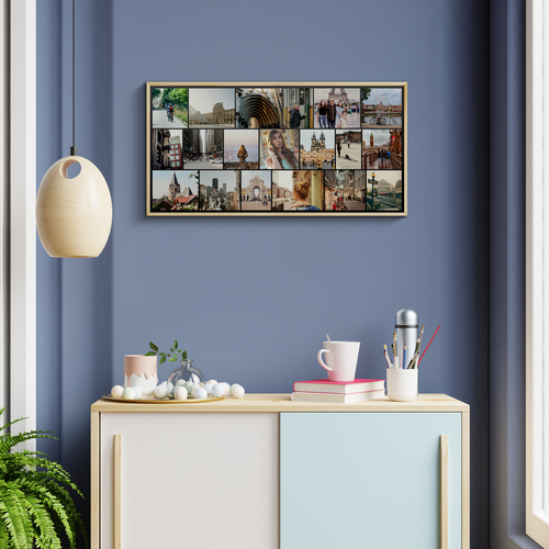 Fotocollage für Ihre Urlaubsfotos – extrabreites Format 100x50cm