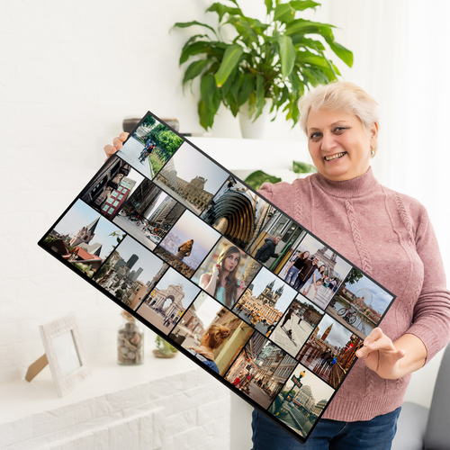 Fotocollage für Ihre Urlaubsfotos – extrabreites Format 100x50cm