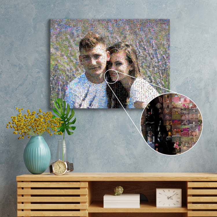 Mosaïque Photo Personnalisée pour Couples