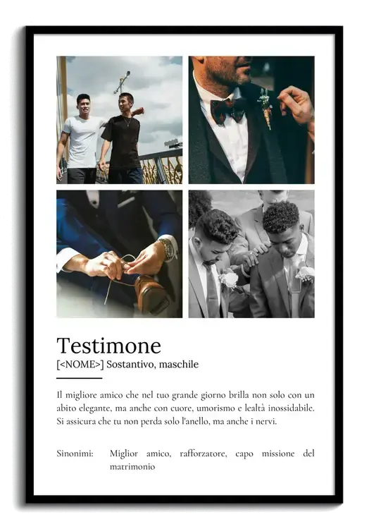 Poster Definizione Trauzeuge Personalizzato