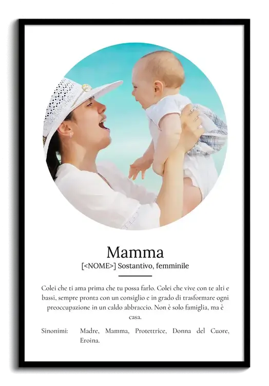 Poster Definizione 'Mama' personalizzabile
