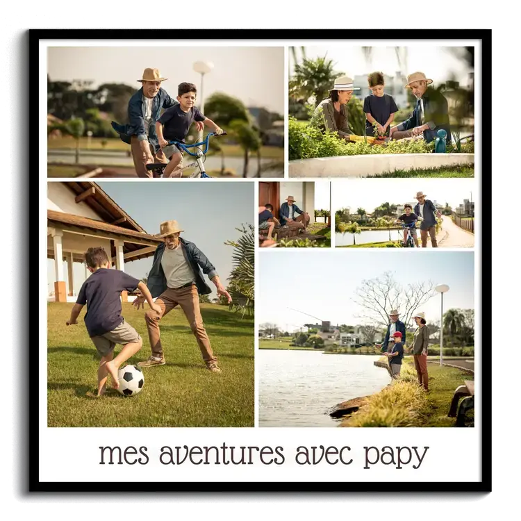 Cadeau pour grands parents mes aventures avec papy
