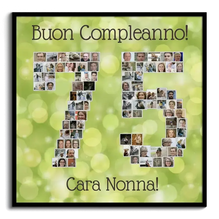 Foto come numero auguri di buon compleanno nonna crea fotocollage