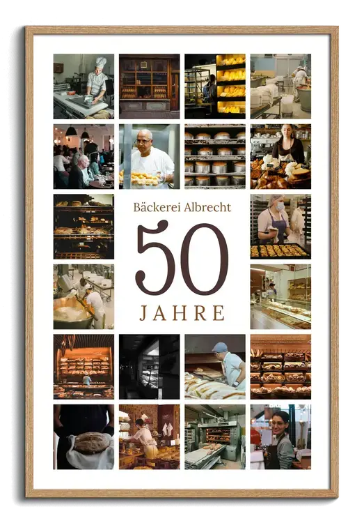 Jubiläums-Zahl-Collage 50 – Firmenjubiläum