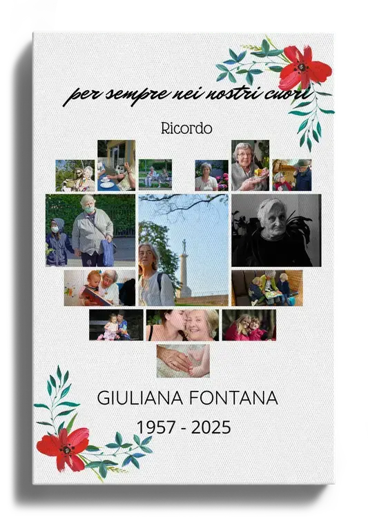 Fotocollage Commemorazione Cerimonia cuore