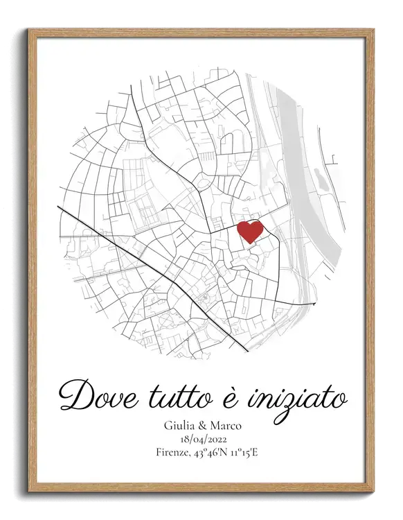 Mappa personalizzata "Dove tutto è iniziato"